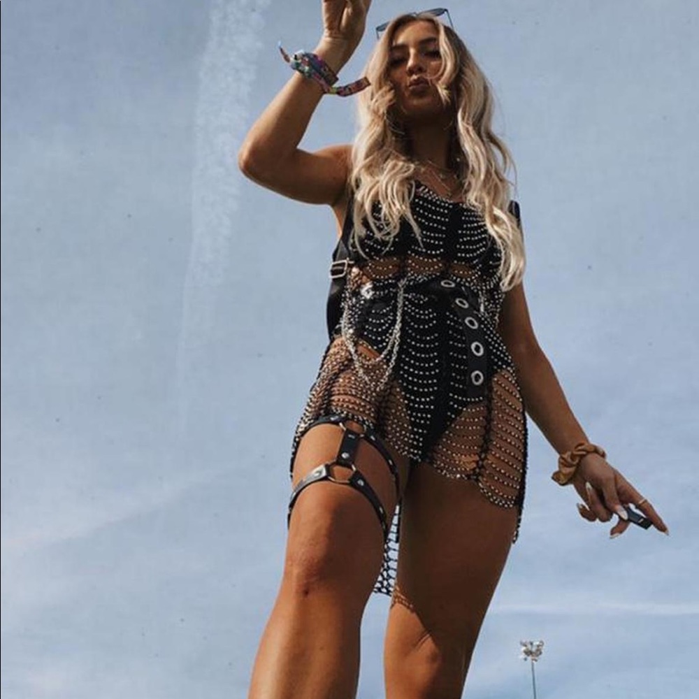 Woven Crystal Cover Up - Perfect for Festivals!